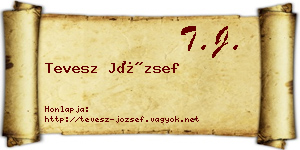 Tevesz József névjegykártya